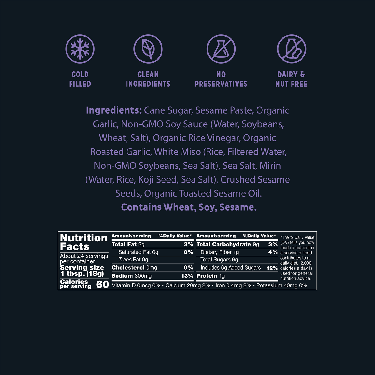 Sesame Garlic K7